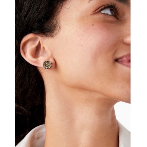 KATE SPADE • Rose Gold Patina Rise and Shine Crystal Earrings - Picture 2 of 3